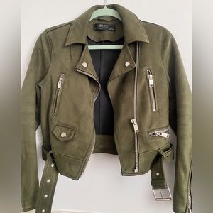 Zara Suede Green Jacket